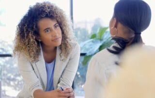 Listening closely to another person